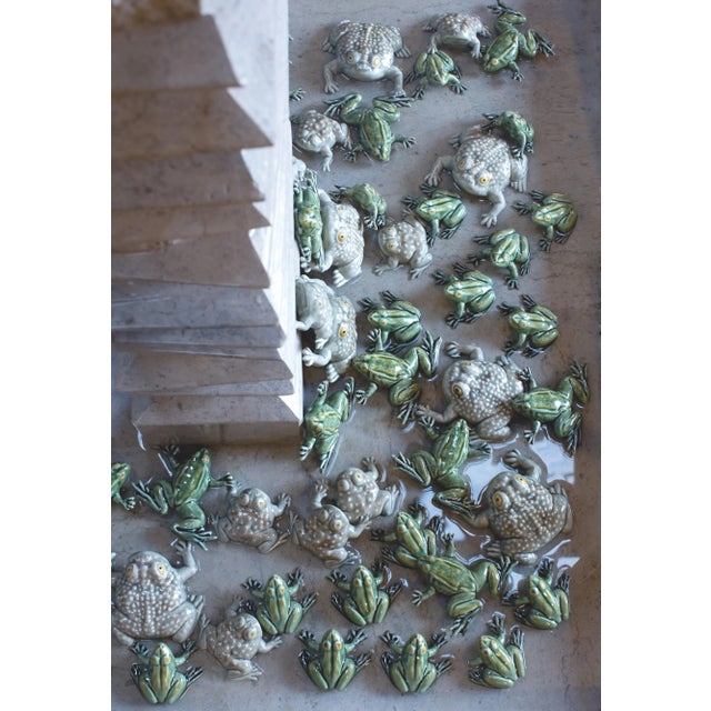 Traditional Bordallo Pinheiro Frogs and Toads Small Frogs, Set of 6 For Sale - Image 3 of 4
