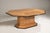 Art Deco Octagonal Cherry Wood Table with Black Borders and Brass Details, 1930s For Sale - Image 4 of 18