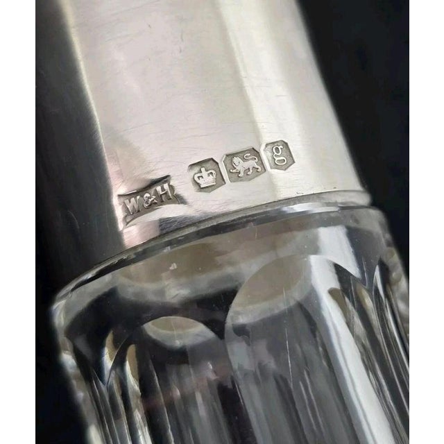 Antique Art Deco Glass Spirit Decanter from Walker & Hall, Sheffield, 1924 For Sale - Image 15 of 18
