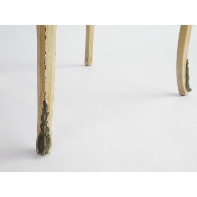 Vintage Venetian Louis XV Hand-Painted Floral Nightstand with Drawers, 1920s For Sale - Image 6 of 13