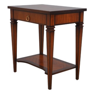 Italian Neoclassical 1 Drawer Nightstand End Table For Sale