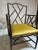 Paint Late 20th Century Faux Tortoise Shell Bamboo Style Arm Chair For Sale - Image 7 of 7
