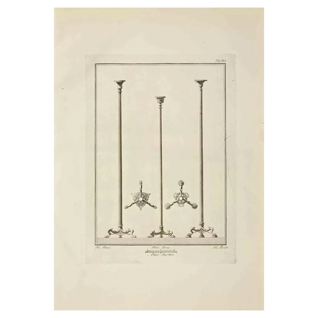 Niccolo Vanni, Ancient Roman Decorations, Etching, 18th Century | Chairish