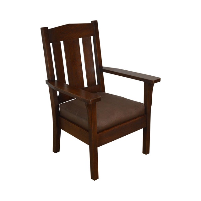 Mission Oak Antique Armchair Chairish