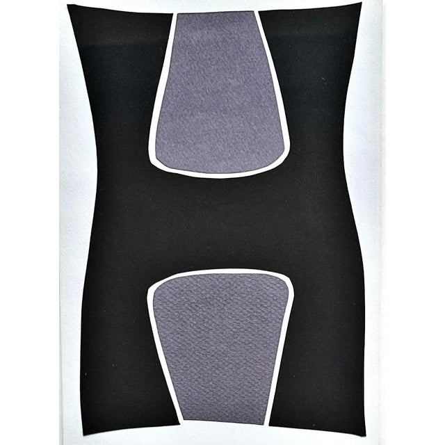 Rolf Hans, a Pair of Organic Monochrome Color-Field Collages by Rolf Hans, Signed and Dated, 1992, Paper For Sale - Image 4 of 7