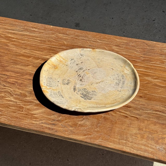 Oval Petrified Wood Trinket Tray with Grey Rings, 1980s For Sale - Image 4 of 9