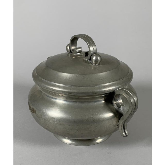 Metal Soup Tureen by Jean Després, 1940 For Sale - Image 7 of 10