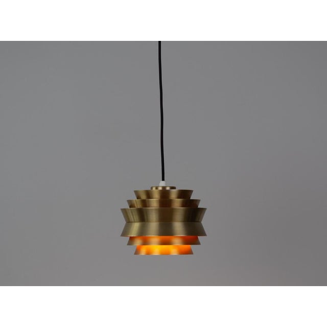 Vintage Swedish Trava Pendant Lamps by Carl Thore for Granhaga Metallindustri, 1960s, Set of 2 For Sale - Image 3 of 17