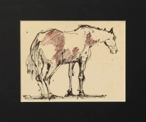 1970s "Mustang" Marker Drawing by Laurence Sisson