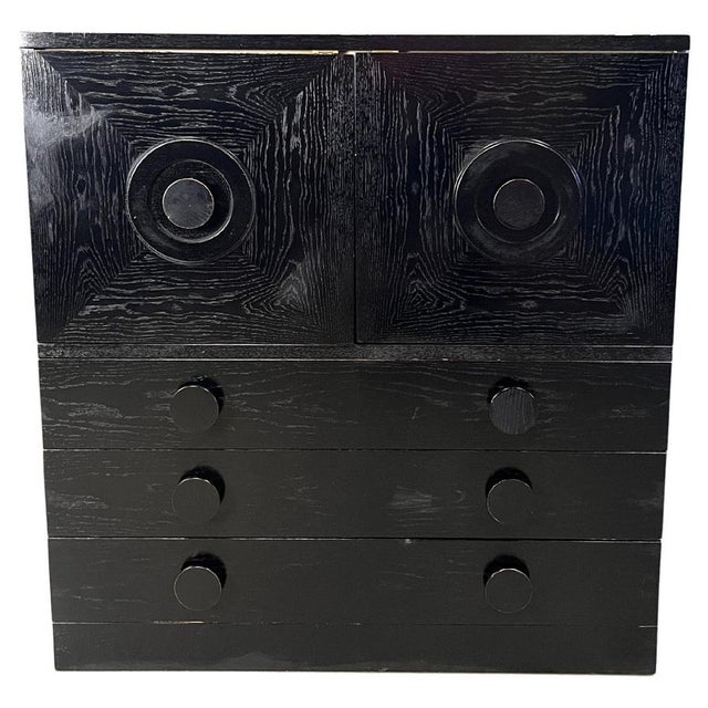 Brutalist Black Bar Cabinet, 1970s For Sale - Image 14 of 14