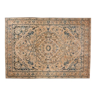 Vintage Distressed Bakhtiari Carpet - 8'7" x 11'11" For Sale