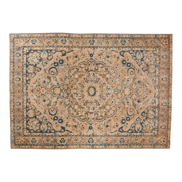 Vintage Distressed Bakhtiari Carpet - 8'7" x 11'11" For Sale