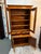 French Country American Oak Wood China Cabinet For Sale - Image 3 of 12