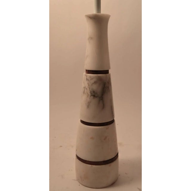 Stone Modernist Italian Marble Lamp For Sale - Image 7 of 9