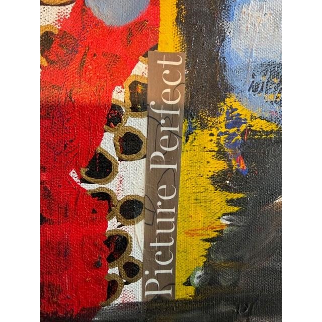 This original mixed media collage painting on canvas by Susan Cohen is a vibrant meditation on movement, choice and the...