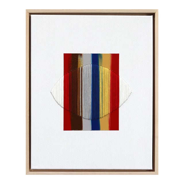 The Words My Heart Was Calling - Framed Colorful Abstract Original Artwork by Raul De La Torre For Sale