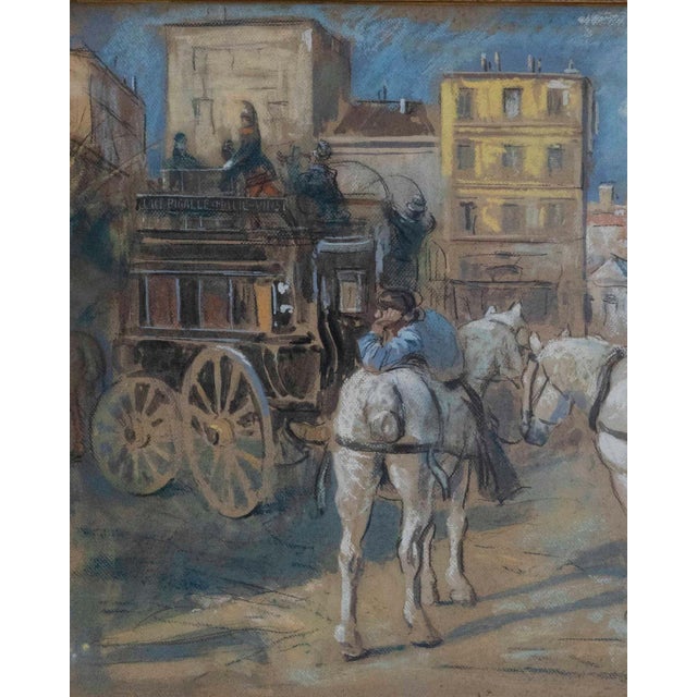 The Place Pigalle Omnibus, Paris, Early 20th Century by Bertrand Rasmussen For Sale - Image 4 of 7