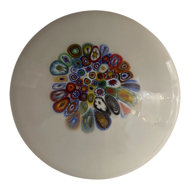 Contemporary Murrine Sphere in Murano Style Glass With Multicolored Murrine Wall Light For Sale