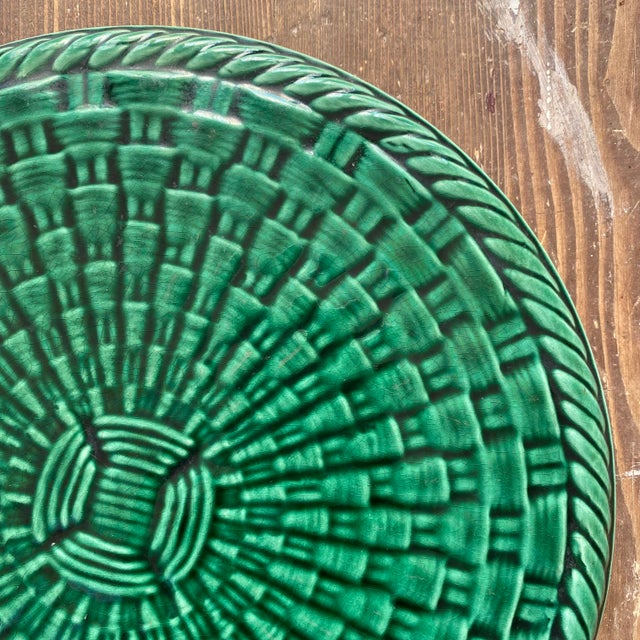 Ceramic Braided Ceramic Set in the style of Vallauris, 1950s, Set of 3 For Sale - Image 7 of 14