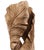 This striking mahogany sculpture showcases an organic, twisting form of layered leaves, beautifully carved with intricate...