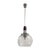 Italian Chromed Wood Glass Ceiling Lamp, Italy, 1970s For Sale - Image 6 of 6