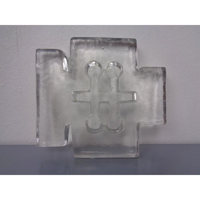 Scandinavien Glass Candleholder, 1960s For Sale - Image 12 of 18
