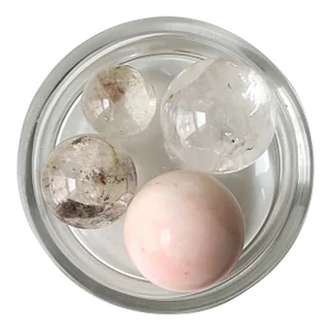 Marble and Rock Crystal Spheres