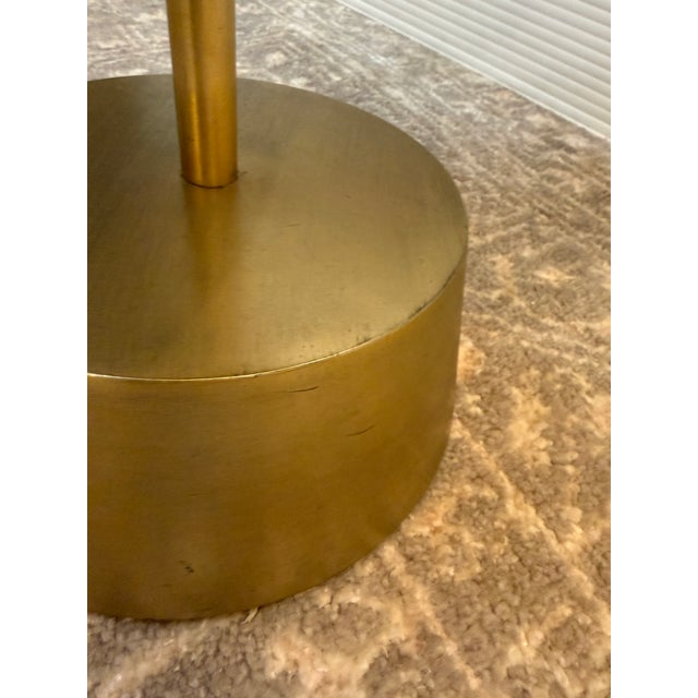 Steelcase for West Elm Maisi Marble + Brass Side Table For Sale - Image 10 of 12