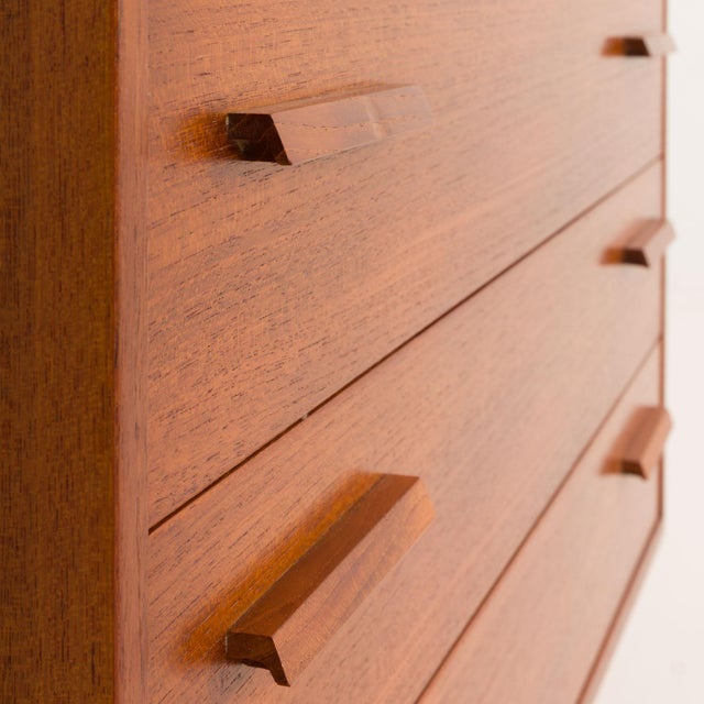 Vintage Teak Wall Unit with Dresser by Kai Kristiansen for FM Mobler, 1960s For Sale - Image 12 of 14
