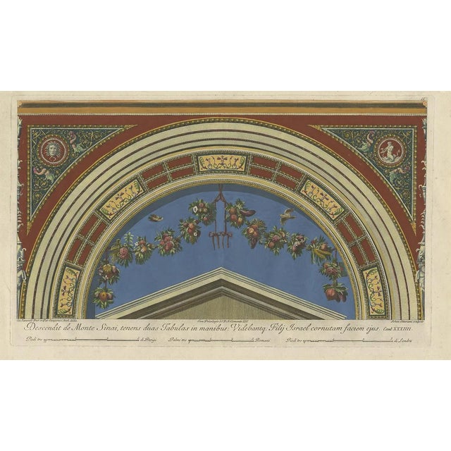 Ottaviani, Fresco in the Vatican, 1775, Paper For Sale