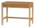 Nora 40 in. W Rectangular Wood 2 Drawer Writing Desk, Light Natural For Sale