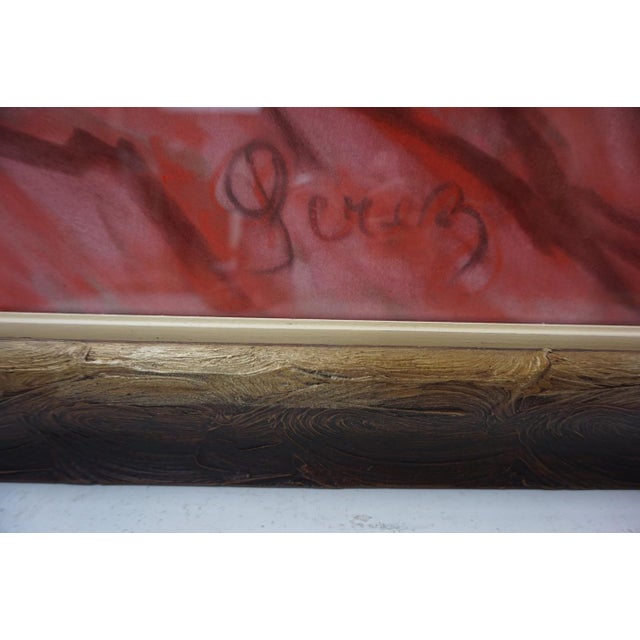 Perez, Large Nude of a Sleeping Woman, 1950s-1960s, Pastel For Sale - Image 9 of 11