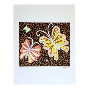 After Yayoi Kusama, Butterflies, Lithograph, 1990s