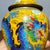 Yellow Pair of Vintage Chinese Yellow Cloisonné "Dragon & Phoenix" Ginger Jars - 1310g For Sale - Image 8 of 9