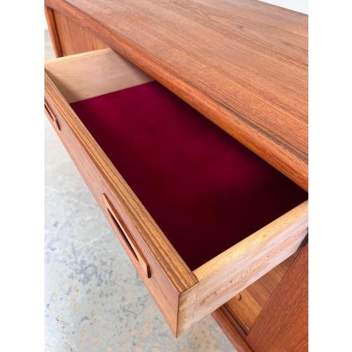 Wood Teak Sideboard by H.P. Hansen For Sale - Image 7 of 11