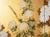 Goldenrod "Autumn Flowers" by Kazuko Chiyo Sasaki, C. 1960s Painted Silk Byobu Screen For Sale - Image 8 of 17