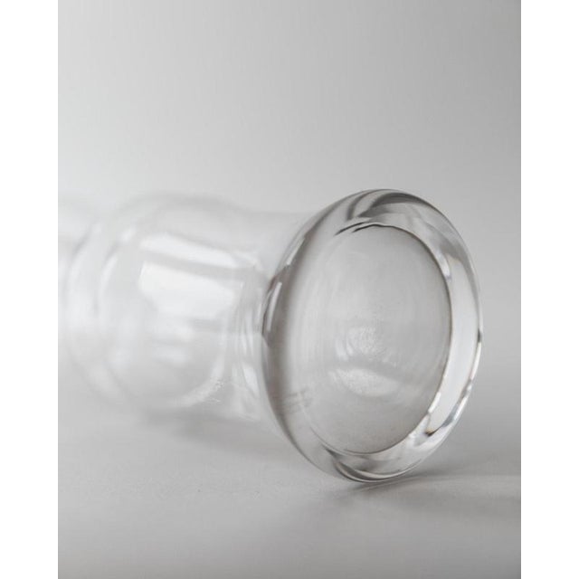 Brown Vintage Italian Bamboo-Shaped Glass Vase, 1980s For Sale - Image 8 of 11