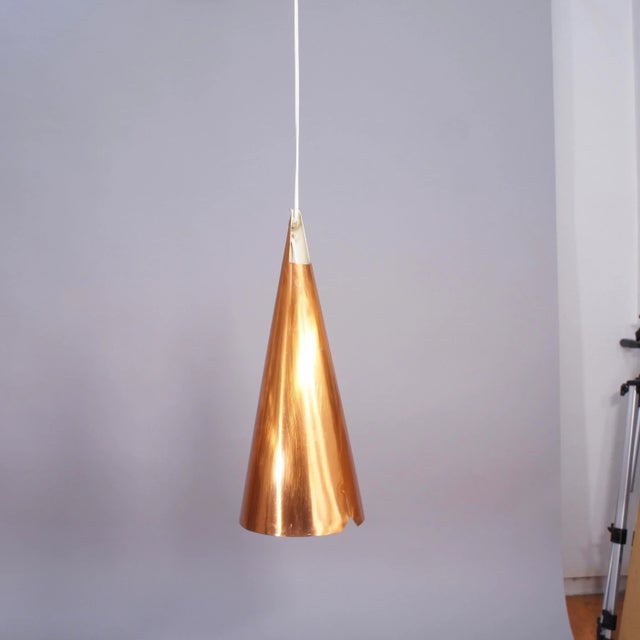 Ceiling Lamp in Copper by Hans Bergströms, 1950s For Sale - Image 3 of 5