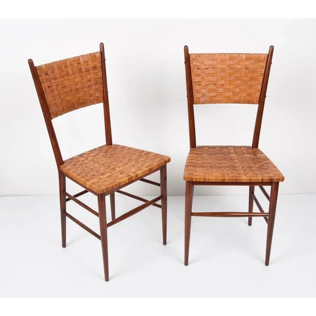 Set of Mid-Century Italian Beech Wood Chairs by Sanguineti, 1950s For Sale - Image 4 of 18