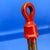 Early 20th Century Large Red Industrial Metal Floor Lamp By O. C. White For Sale - Image 11 of 12