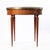 Wood Mid 20th Century Round Table With Brass Gallery and Brass Top Feet For Sale - Image 7 of 10