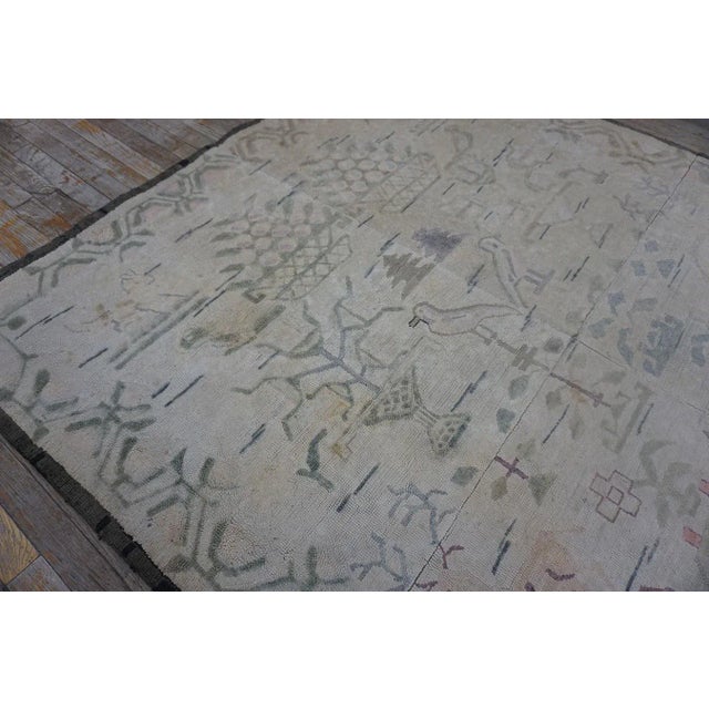 Early 20th Century Scenic American Hooked Rug ( 5" x 10'8" - 196 x 325 )