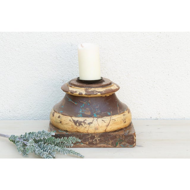 Indian 19th Century Colonial Teak Pedestal For Sale - Image 3 of 9