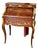Louis XV Roll Top Secretary Desk – Marquetry Writing Desk With Bronze Ormolu Mounts For Sale