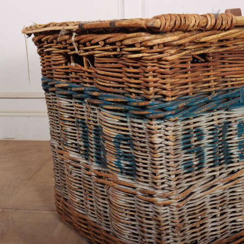 English Wicker Log Basket, 1890s For Sale - Image 5 of 8