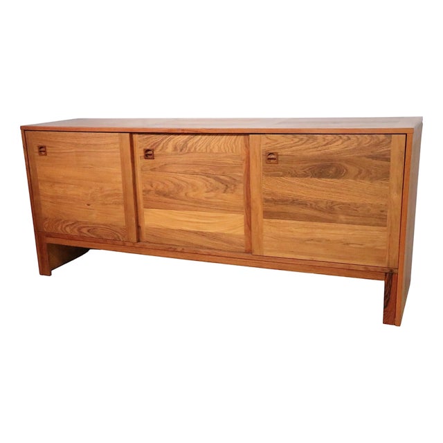 Mid Century Danish Modern E. Jakobsen Skive Three Door Sideboard C. 1960's For Sale