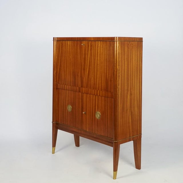 Art Deco Bar Cabinet from De Coene Freres, 1940s For Sale - Image 9 of 11