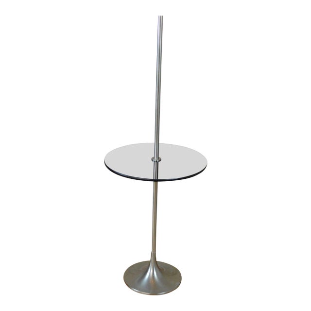 Laurel Floor Lamp With Glass Side Table For Sale