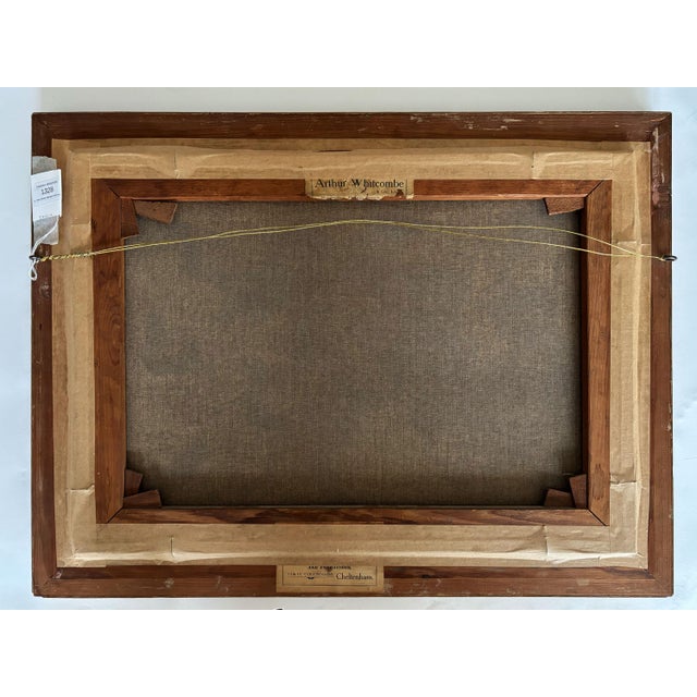 1920s "Portrait of ‘Patrick’ a Chestnut Hunter" Antique Horse Painting Oil on Canvas by George Wright For Sale - Image 11 of 13