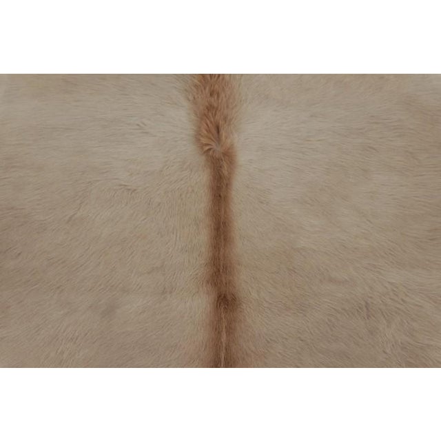 2010s Rug & Kilim’s Large Cowhide Rug in Warm Beige and Cream Tones For Sale - Image 5 of 9